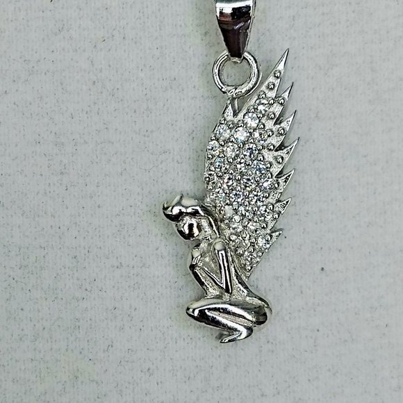 The Girl With Kaleidoscope Eyes Jewelry - Solid Sterling Fairy Necklace